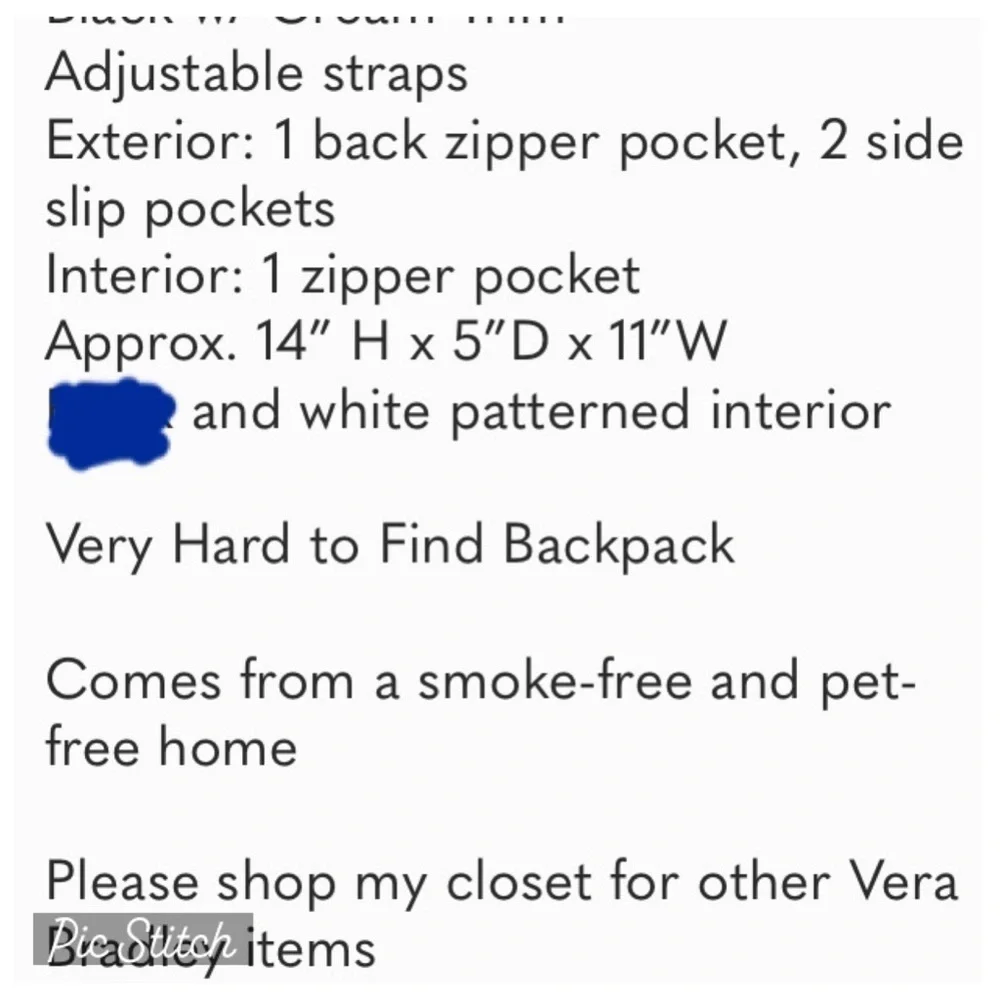 🎉HP🎉VERA BRADLEY BACKPACK